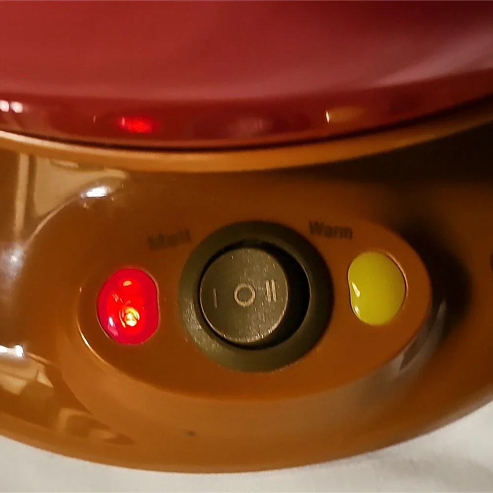 ChocoMaker Apple Dipper 9820 Electric Fondue Pot Red Apple Tested Working
